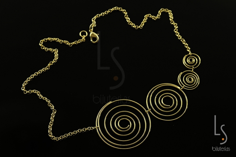 GA008239	GARGANTILHA 4 ESPIRAIS